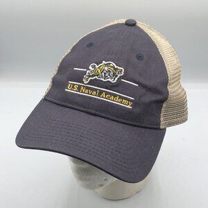 The Game US Naval Academy Midshipmen Split Bar Goat Snapback Hat Adjustable Cap